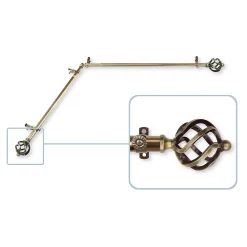 Rod Desyne Twist Corner Window Curtain Rod -Greenland Home Fashions Shop 3368799 ALT2