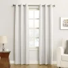 Sun Zero 1-Panel Cooper Blackout Thermal Insulated Grommet Curtain 1 Sun Zero 1-Panel Cooper Blackout Thermal Insulated Grommet Curtain -Greenland Home Fashions Shop 3374008 White