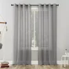 No. 918 Erica Crushed Sheer Voile Window Curtain -Greenland Home Fashions Shop 3381752 Silver