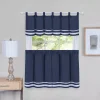Achim Dakota Tier Pair & Valance Set -Greenland Home Fashions Shop 3385435 Navy