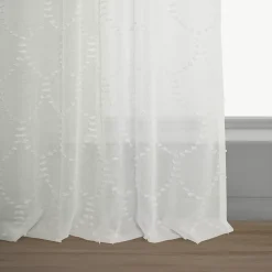 EFF Marseille Shell Patterned Sheer Curtain -Greenland Home Fashions Shop 3402336 ALT5
