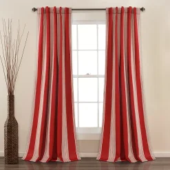 Lush Décor Lush Decor 2-pack Julia Stripe Room Darkening Window Curtains - 52" X 84"