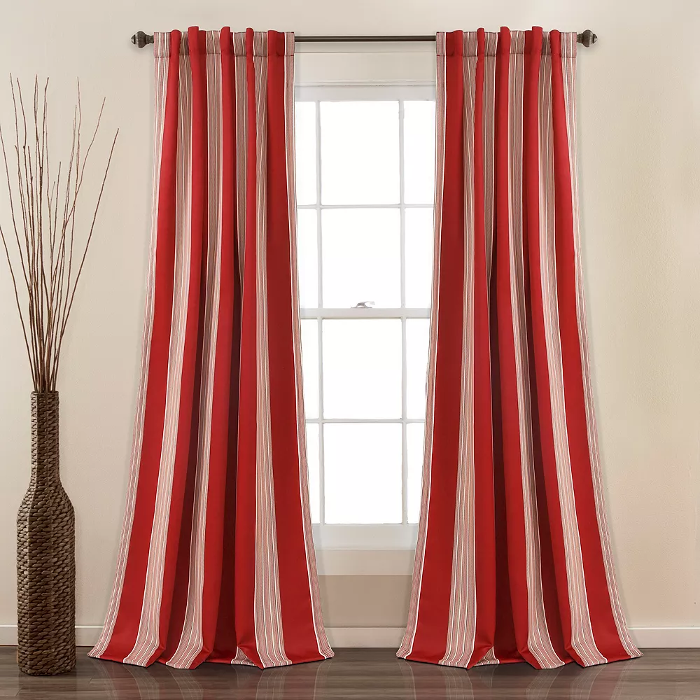 Lush Décor Lush Decor 2-pack Julia Stripe Room Darkening Window Curtains - 52" X 84" 3 Lush Décor Lush Decor 2-pack Julia Stripe Room Darkening Window Curtains - 52" X 84"