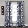 Lush Décor Lush Decor 2-pack Octagon Blocks Room Darkening Window Curtains - 52" X 84" -Greenland Home Fashions Shop 3414252 Navy