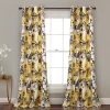 Lush Décor Lush Decor 2-pack Floral Watercolor Room Darkening Window Curtains - 52" X 84" 2 Lush Décor Lush Decor 2-pack Floral Watercolor Room Darkening Window Curtains - 52" X 84" -Greenland Home Fashions Shop 3414256 Yellow Gray
