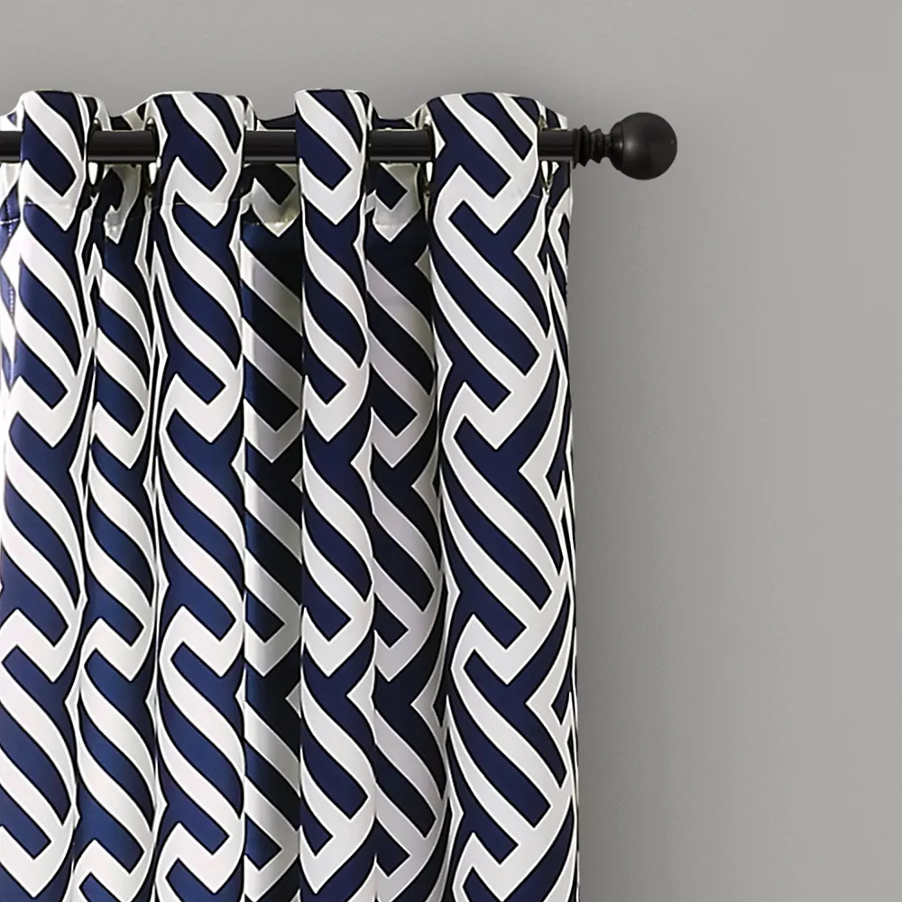 Lush Décor Lush Decor 2-pack Giovana Room Darkening Window Curtains - 52" X 84" 4 Lush Décor Lush Decor 2-pack Giovana Room Darkening Window Curtains - 52" X 84" - Image 2