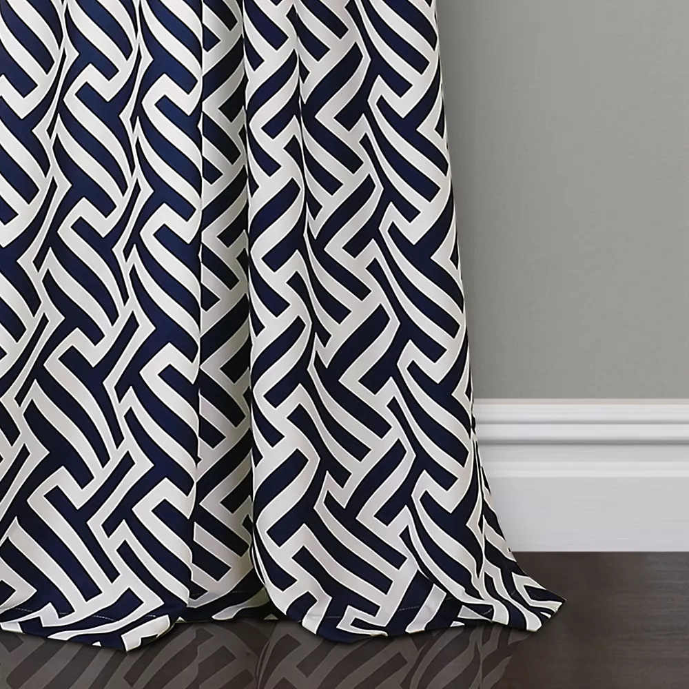 Lush Décor Lush Decor 2-pack Giovana Room Darkening Window Curtains - 52" X 84" 6 Lush Décor Lush Decor 2-pack Giovana Room Darkening Window Curtains - 52" X 84" - Image 4