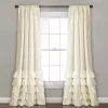 Lush Décor Lush Decor 2-pack Allison Ruffle Window Curtains -Greenland Home Fashions Shop 3414270 Ivory