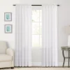 Sonoma Goods For Life® 2-pack Sheer Crushed Voile Window Curtain
