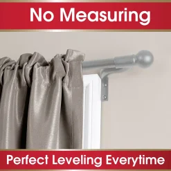 Maytex Smart Rods Easy Install Cafe Window Curtain Rod -Greenland Home Fashions Shop 3437526 ALT2