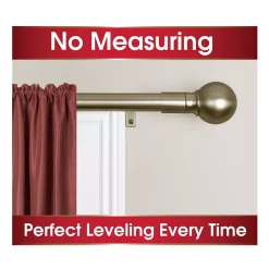 Maytex Smart Rods Easy Install Cafe Window Curtain Rod -Greenland Home Fashions Shop 3437529 ALT3