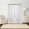 Sonoma Goods For Life® Sumner 2-pack Trellis Embroidery Window Curtains -Greenland Home Fashions Shop 3445193 White Gray