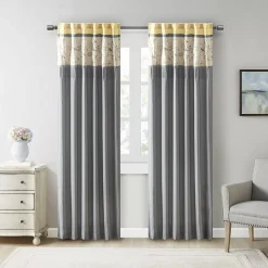 Madison Park Belle Embroidered Window Curtain