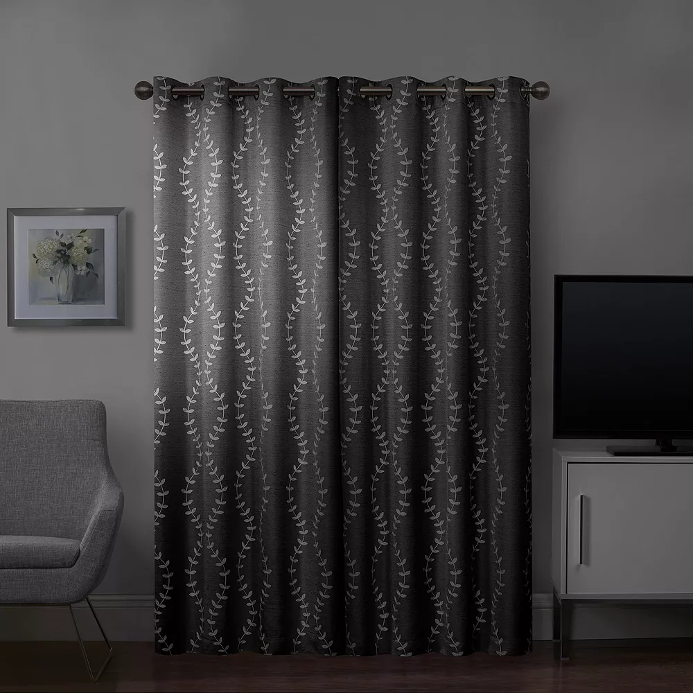 Sonoma Goods For Life® Ultimate Performance 2-Pack Lindley Embroidered 100% Blackout Curtain 4 Sonoma Goods For Life® Ultimate Performance 2-Pack Lindley Embroidered 100% Blackout Curtain - Image 2