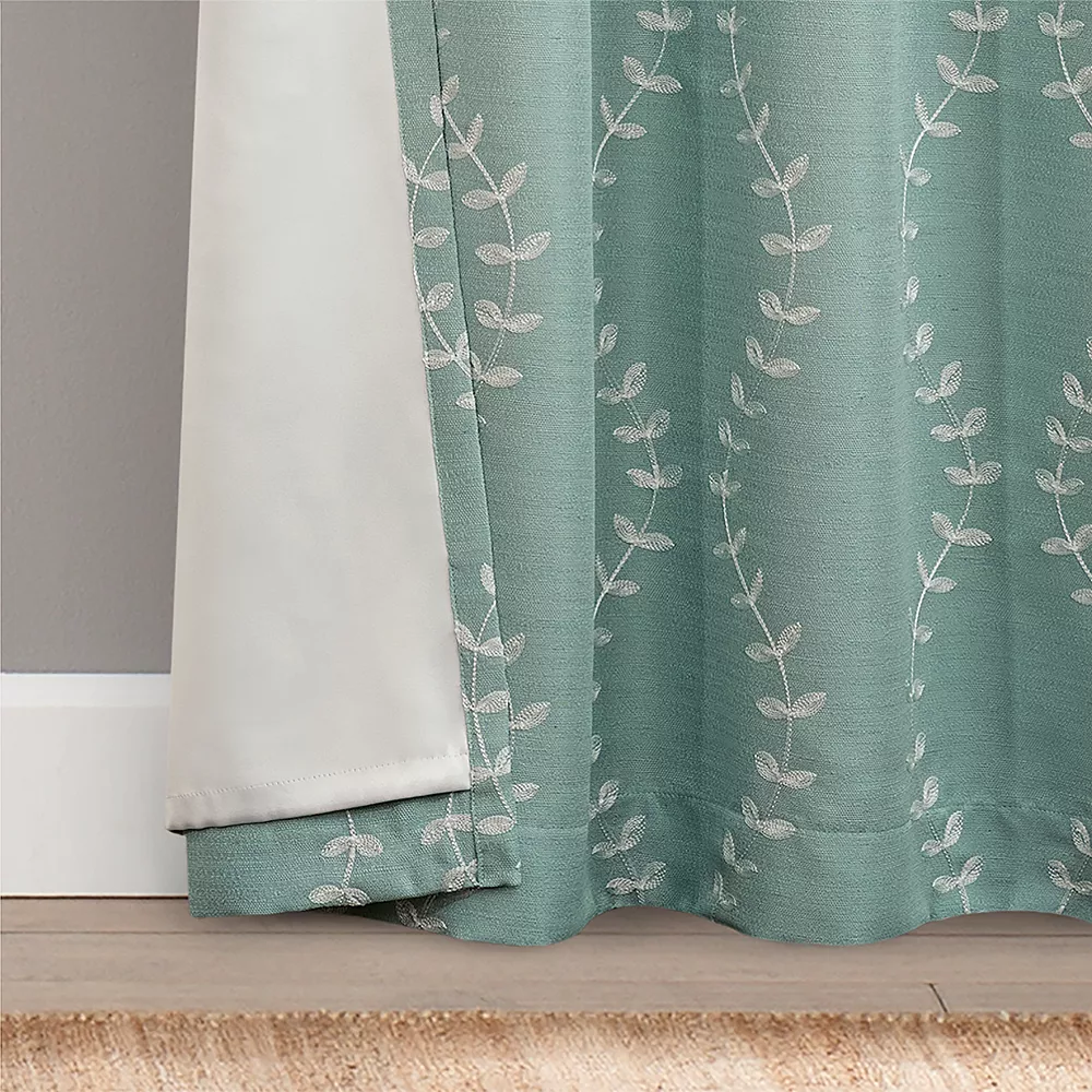 Sonoma Goods For Life® Ultimate Performance 2-Pack Lindley Embroidered 100% Blackout Curtain 5 Sonoma Goods For Life® Ultimate Performance 2-Pack Lindley Embroidered 100% Blackout Curtain - Image 3