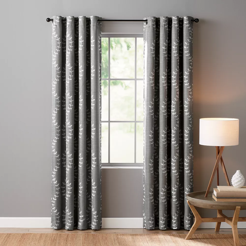 Sonoma Goods For Life® Ultimate Performance 2-Pack Lindley Embroidered 100% Blackout Curtain 3 Sonoma Goods For Life® Ultimate Performance 2-Pack Lindley Embroidered 100% Blackout Curtain