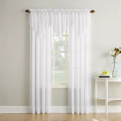 No. 918 Erica Crushed Sheer Voile Ascot Valance -Greenland Home Fashions Shop 3505951 ALT4