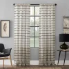 Clean Window Twill Stripe Anti-Dust Window Curtains 2 Clean Window Twill Stripe Anti-Dust Window Curtains -Greenland Home Fashions Shop 3542851 Black