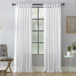 Archaeo 1-panel Washed Cotton Twist Tab Window Curtain
