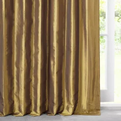EFF Faux Silk Taffeta Window Curtain -Greenland Home Fashions Shop 3567949 ALT4
