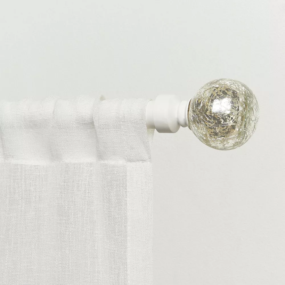 Exclusive Home Aged Sphere 1-in. Adjustable Curtain Rod Set 4 Exclusive Home Aged Sphere 1-in. Adjustable Curtain Rod Set - Image 2