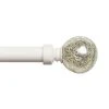 Exclusive Home Aged Sphere 1-in. Adjustable Curtain Rod Set