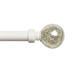 Exclusive Home Aged Sphere 1-in. Adjustable Curtain Rod Set