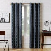 Sun Zero Kenwood Chevron Blackout Grommet Curtain Panel -Greenland Home Fashions Shop 3574574 Navy