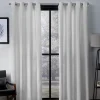 Exclusive Home 2-pack Virenze Faux Silk Window Curtains -Greenland Home Fashions Shop 3574597 Winter White
