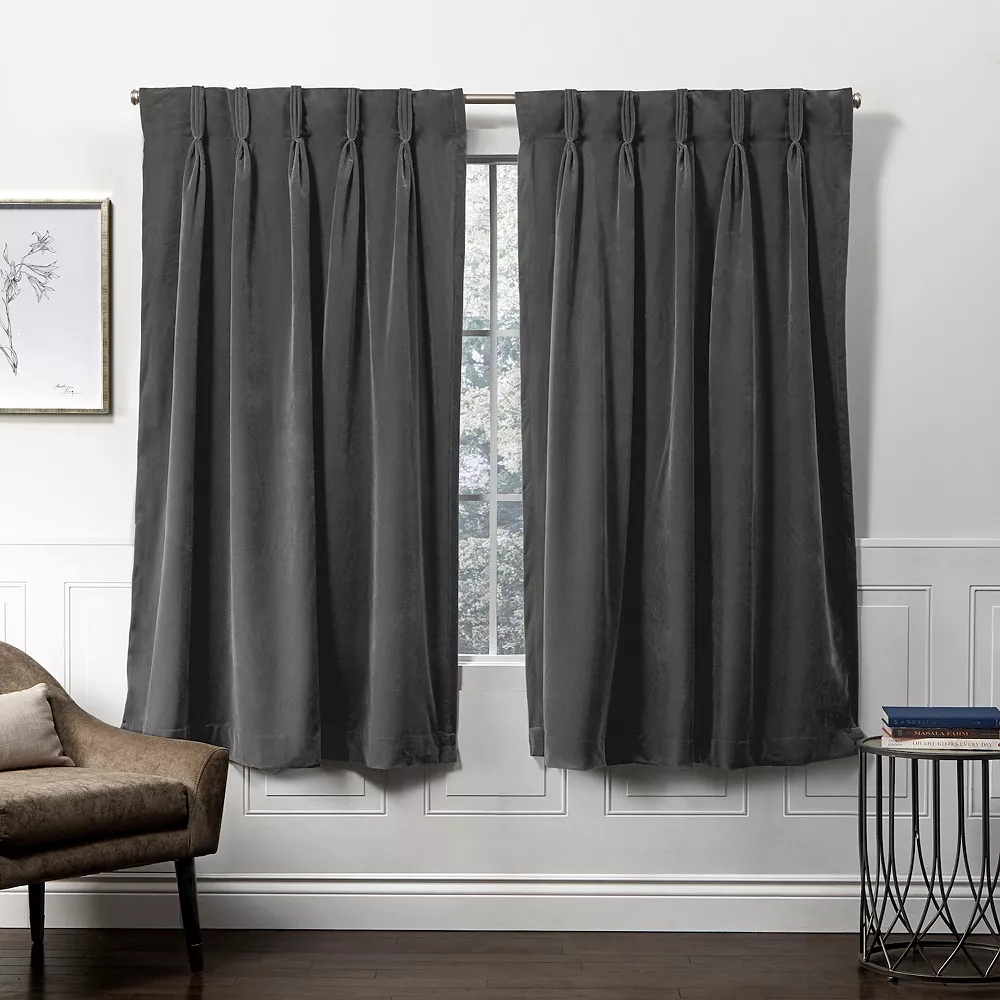 Exclusive Home 2-pack Velvet Heavyweight Window Curtains 3 Exclusive Home 2-pack Velvet Heavyweight Window Curtains