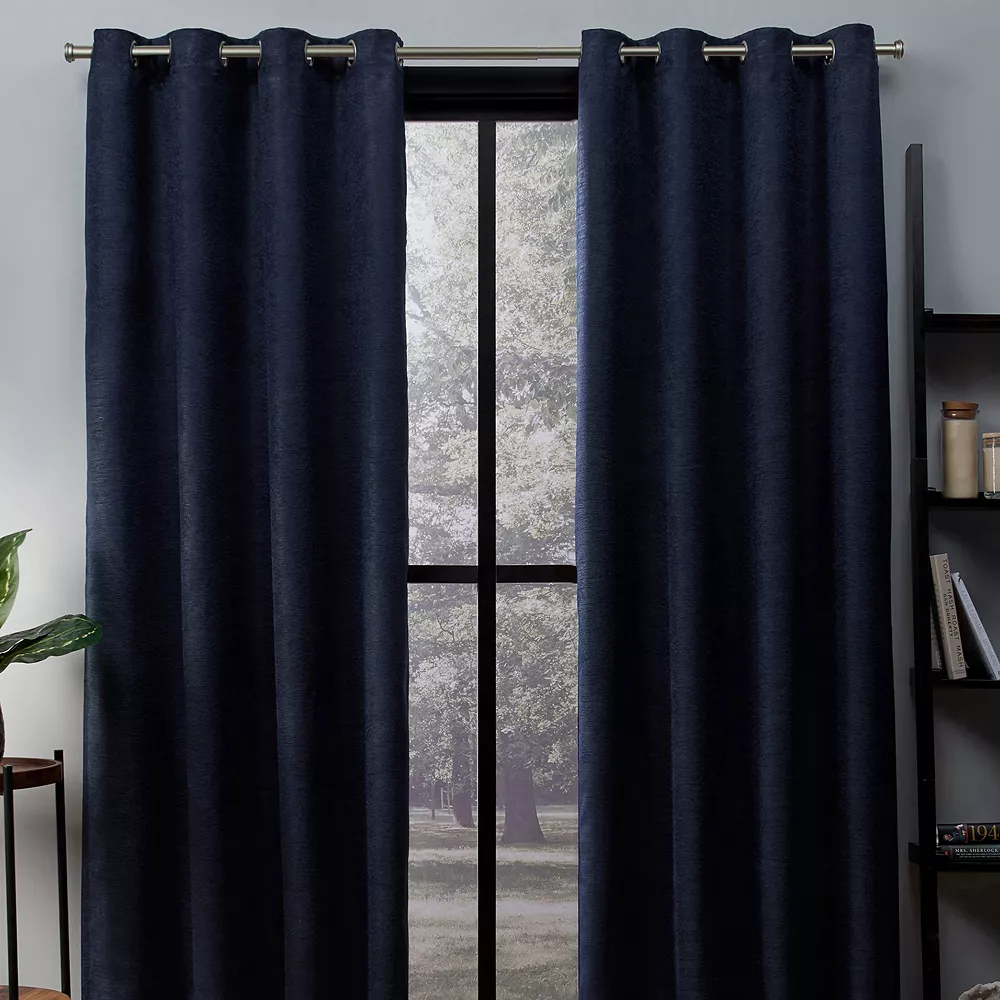 Exclusive Home 2-pack Oxford Textured Sateen Woven Blackout Window Curtains 3 Exclusive Home 2-pack Oxford Textured Sateen Woven Blackout Window Curtains
