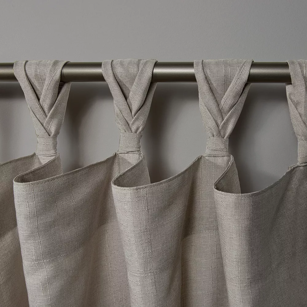 Exclusive Home 2-pack Loha Linen Braided Window Curtains 4 Exclusive Home 2-pack Loha Linen Braided Window Curtains - Image 2