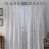 Exclusive Home 2-pack Loha Linen Braided Window Curtains -Greenland Home Fashions Shop 3575561 Winter White