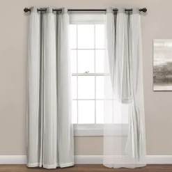 Lush Décor Lush Decor 2-pack Sheer Window Curtains 11 Lush Décor Lush Decor 2-pack Sheer Window Curtains -Greenland Home Fashions Shop 3575835 ALT3