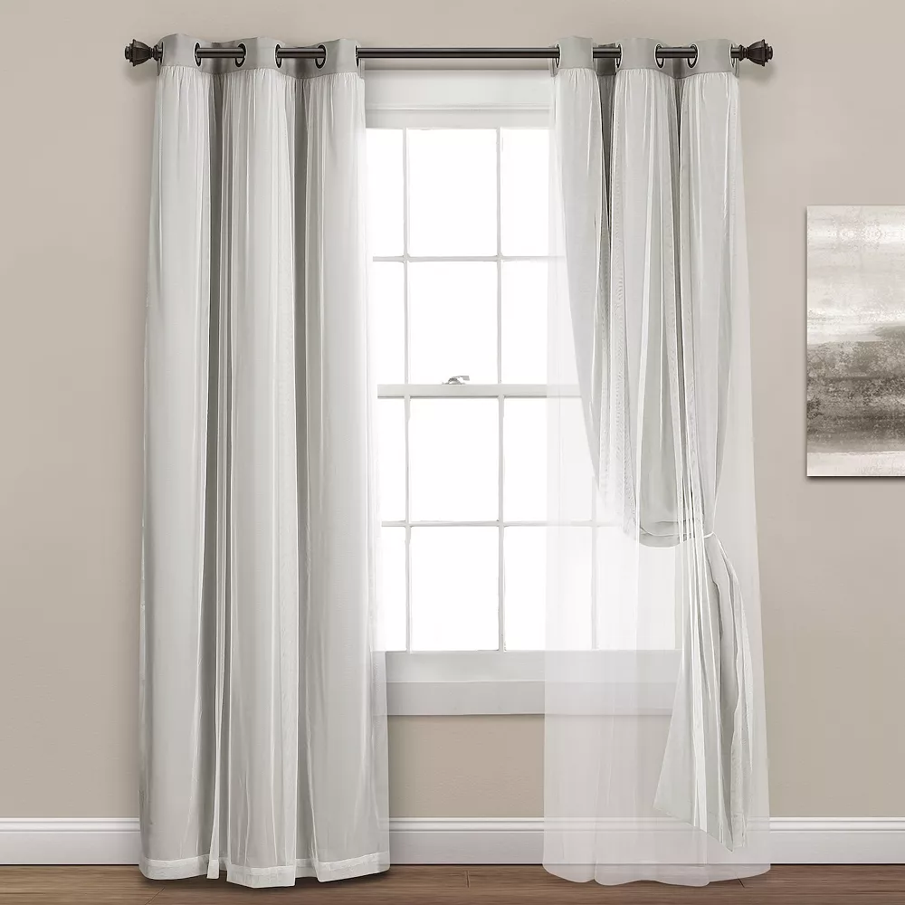 Lush Décor Lush Decor 2-pack Sheer Window Curtains 6 Lush Décor Lush Decor 2-pack Sheer Window Curtains - Image 4
