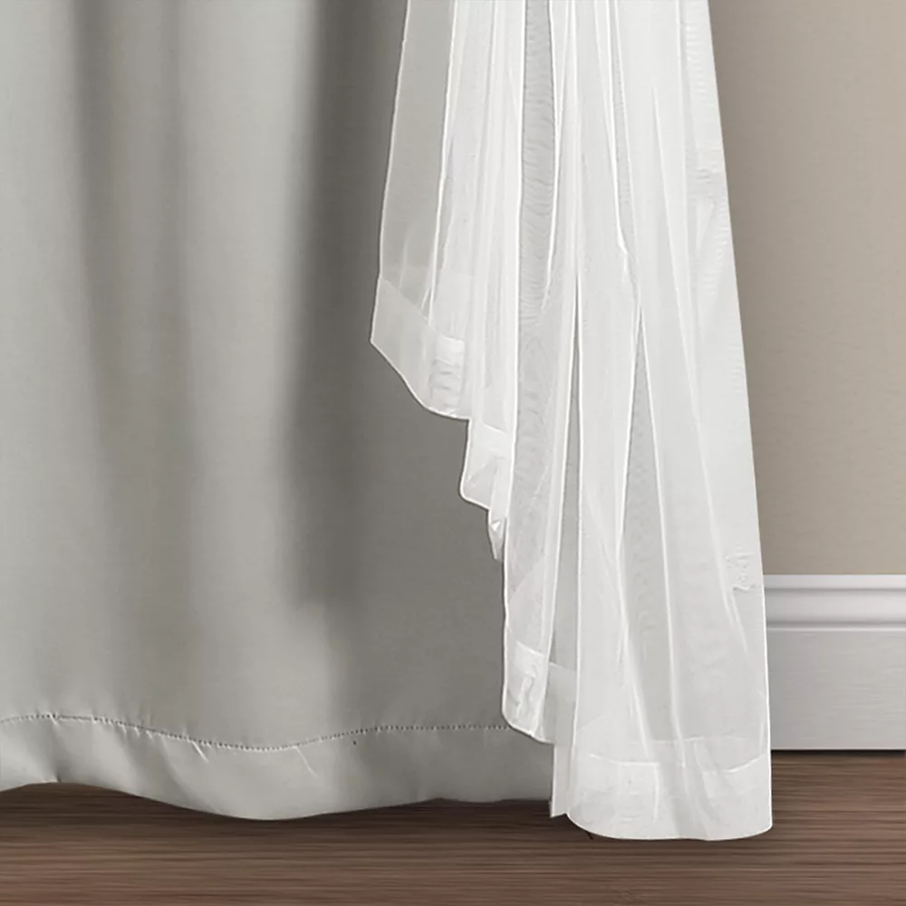 Lush Décor Lush Decor 2-pack Sheer Window Curtains 8 Lush Décor Lush Decor 2-pack Sheer Window Curtains - Image 6