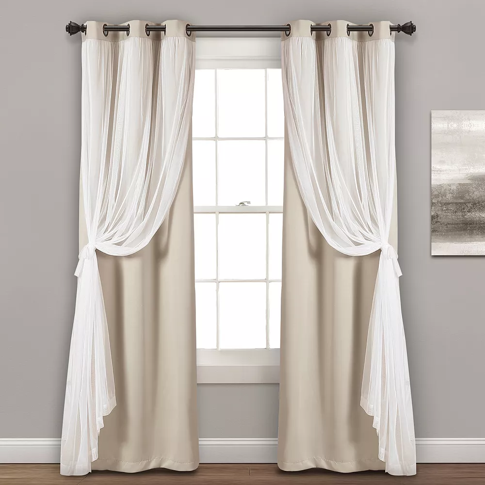 Lush Décor Lush Decor 2-pack Sheer Window Curtains 3 Lush Décor Lush Decor 2-pack Sheer Window Curtains