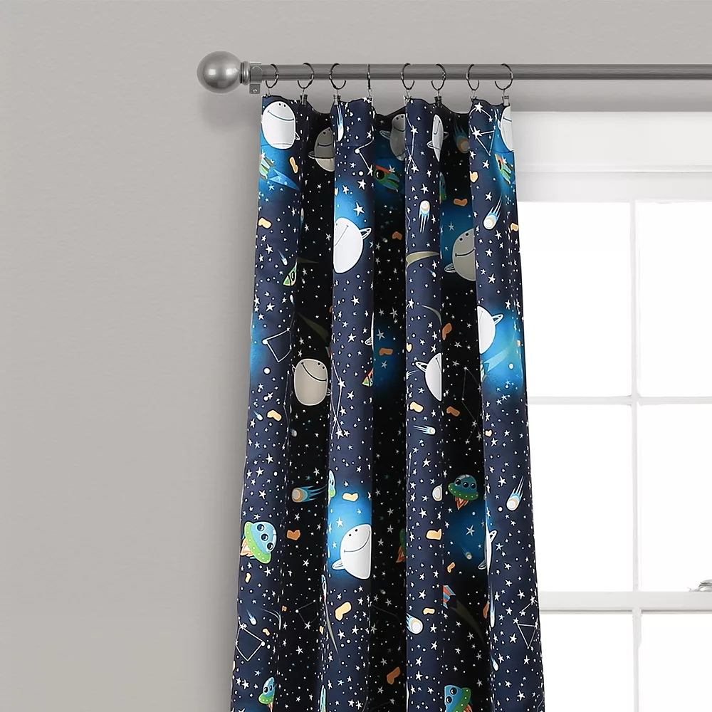 Lush Décor Lush Decor 2-pack Universe Room Darkening Window Curtain Set 4 Lush Décor Lush Decor 2-pack Universe Room Darkening Window Curtain Set - Image 2
