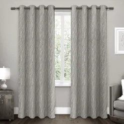Exclusive Home 2-pack Forest Hill Woven Blackout Window Curtains