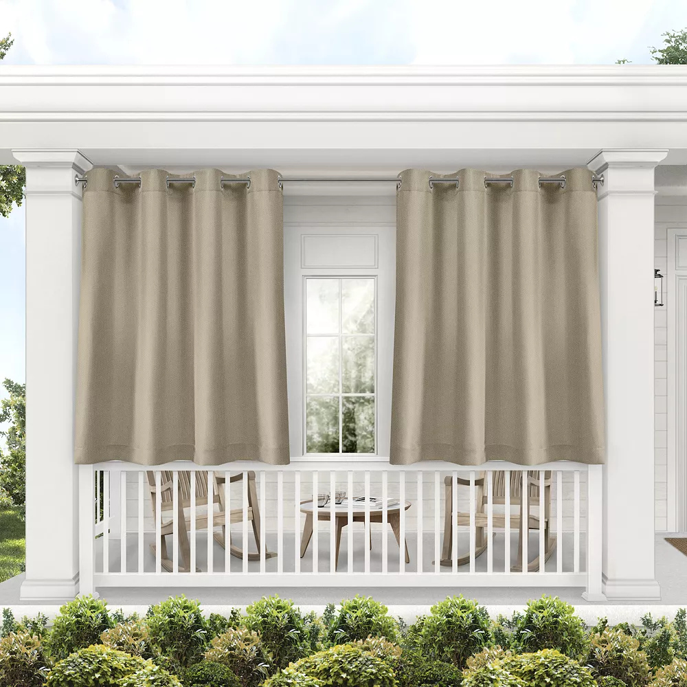 Exclusive Home 2-pack Biscayne Indoor/Outdoor Window Curtain 8 Exclusive Home 2-pack Biscayne Indoor/Outdoor Window Curtain - Image 6