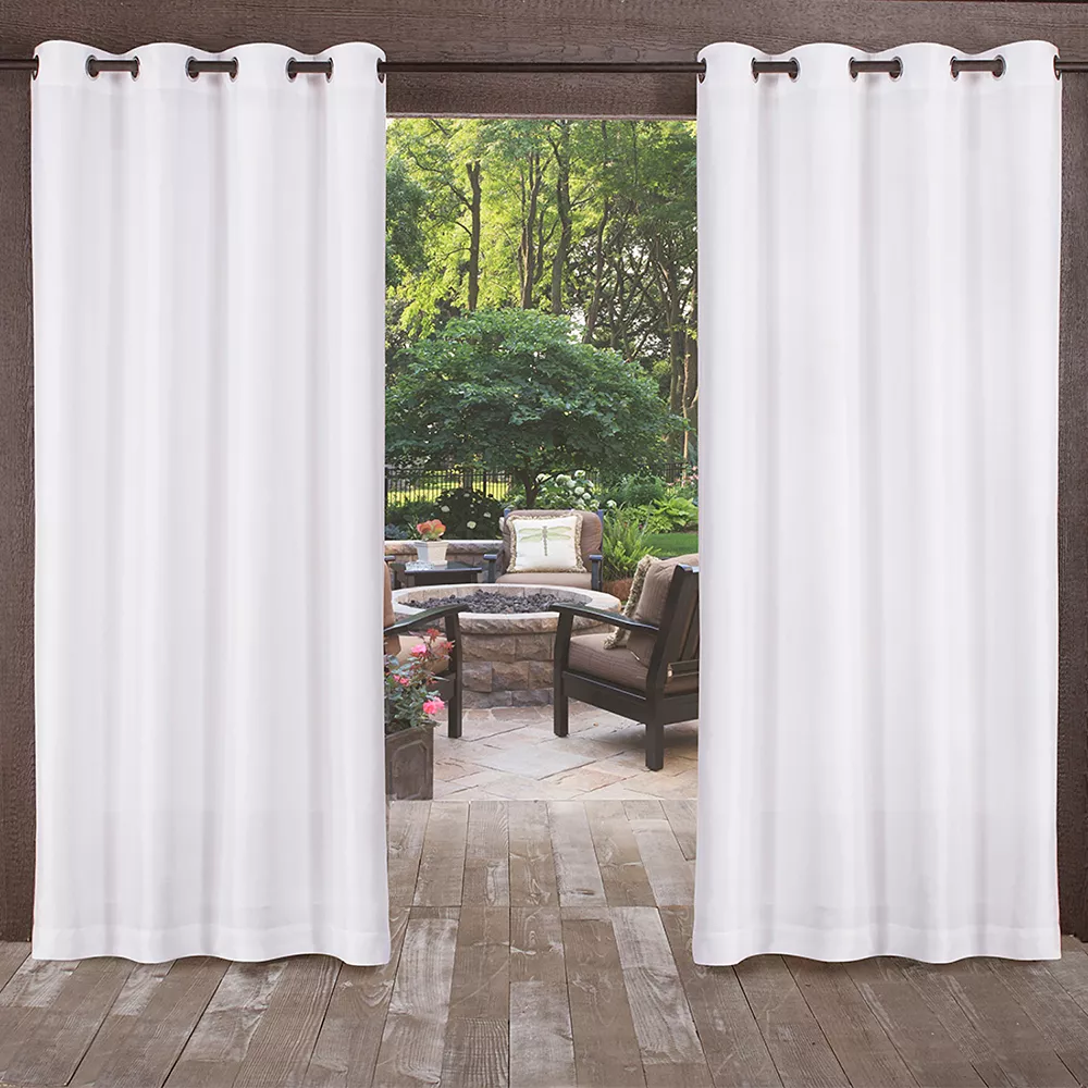 Exclusive Home 2-pack Biscayne Indoor/Outdoor Window Curtain 3 Exclusive Home 2-pack Biscayne Indoor/Outdoor Window Curtain