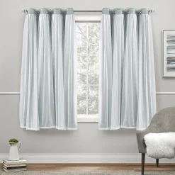 Exclusive Home 2-pack Catarina Layered Solid Blackout And Sheer Window Curtains -Greenland Home Fashions Shop 3575887 ALT4