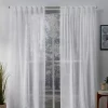 Exclusive Home Set Of 2 Belgian Sheer Hidden Tab Top Window Curtain Panels -Greenland Home Fashions Shop 3576267 Winter White