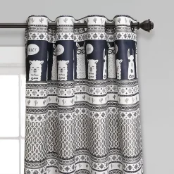 Lush Décor Lush Decor 2-pack Llama Stripe Room Darkening Window Curtain Set -Greenland Home Fashions Shop 3628112 ALT