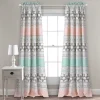 Lush Décor Lush Decor 2-pack Elephant Stripe Room Darkening Window Curtain Set -Greenland Home Fashions Shop 3628125