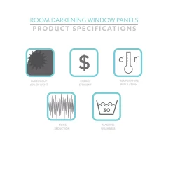 Lush Décor Lush Decor 2-pack Elephant Stripe Room Darkening Window Curtain Set -Greenland Home Fashions Shop 3628125 ALT60