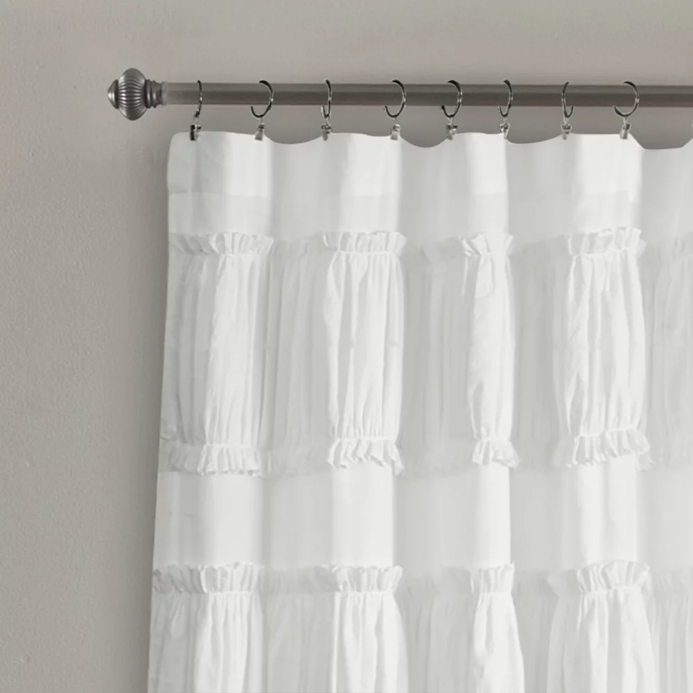 Lush Décor Lush Decor 2-pack Nova Ruffle Window Curtains 4 Lush Décor Lush Decor 2-pack Nova Ruffle Window Curtains - Image 2