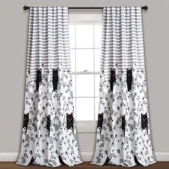Lush Décor Lush Decor 2-pack Stripe Bear Room Darkening Window Curtain Set