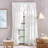 Unbranded Arabella Flippable Linen Curtain Panels -Greenland Home Fashions Shop 3706333 White
