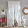 CHF Boho Lace Poletop Ivory Curtains 2 CHF Boho Lace Poletop Ivory Curtains -Greenland Home Fashions Shop 3706365 Ivory